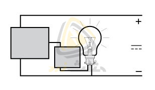 اتصال نادرست لامپ به عنوان بار در سنسورها یAC
