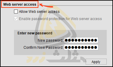 Web server access