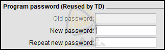 Program password