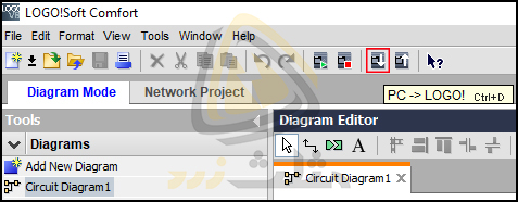 انتقال برنامه از Pc به logo 8 پس از اتصال لوگو به کامپیوتر