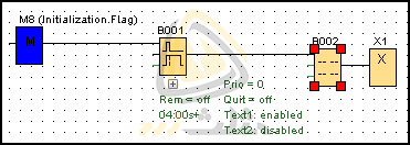 مثال از استفاده از فلگ M8 در برنامه نویسی لوگو