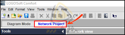 گزینه Network project در نرم افزار لوگو 