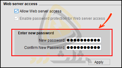 قسمت Enter new password