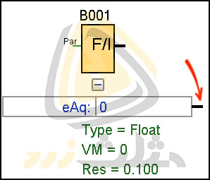 موقعیت eAQ در جعبه پارامتر بلوک تشخیص خطا