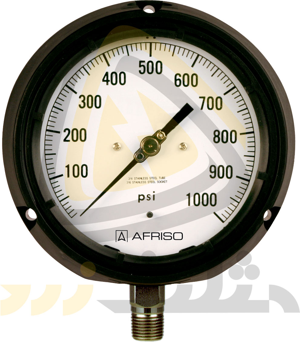  Bourdon tube pressure gauges