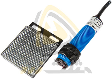 Retroreflective Blue M18 NPN PNP Photoelectric Sensor With Reflector