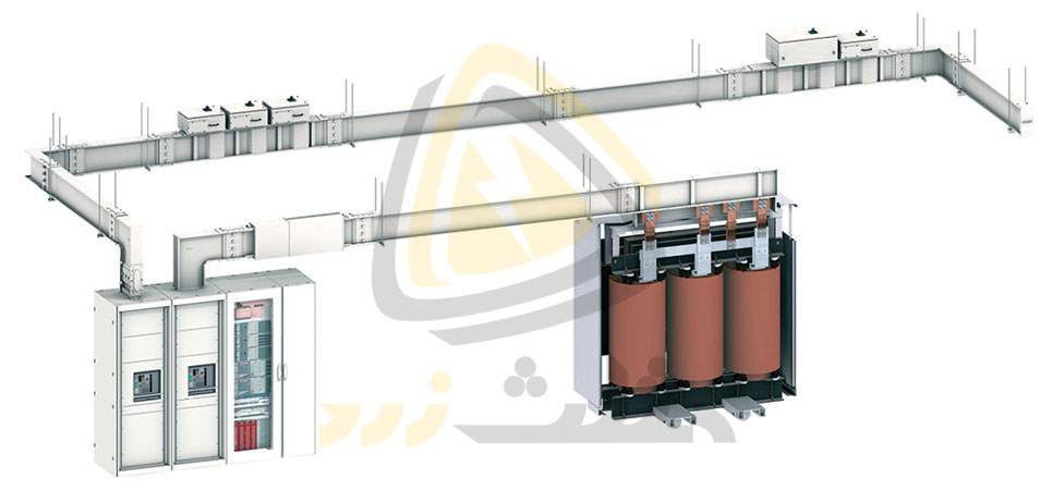 یک سیستم باسبار برای توزیع انرژی در توان بالا از سری Canalis KT با جریان 800 تا 5000 آمپر